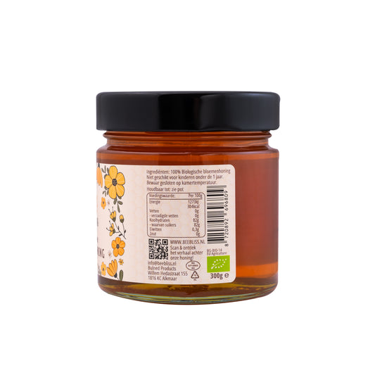 Biologische bloemen honing
